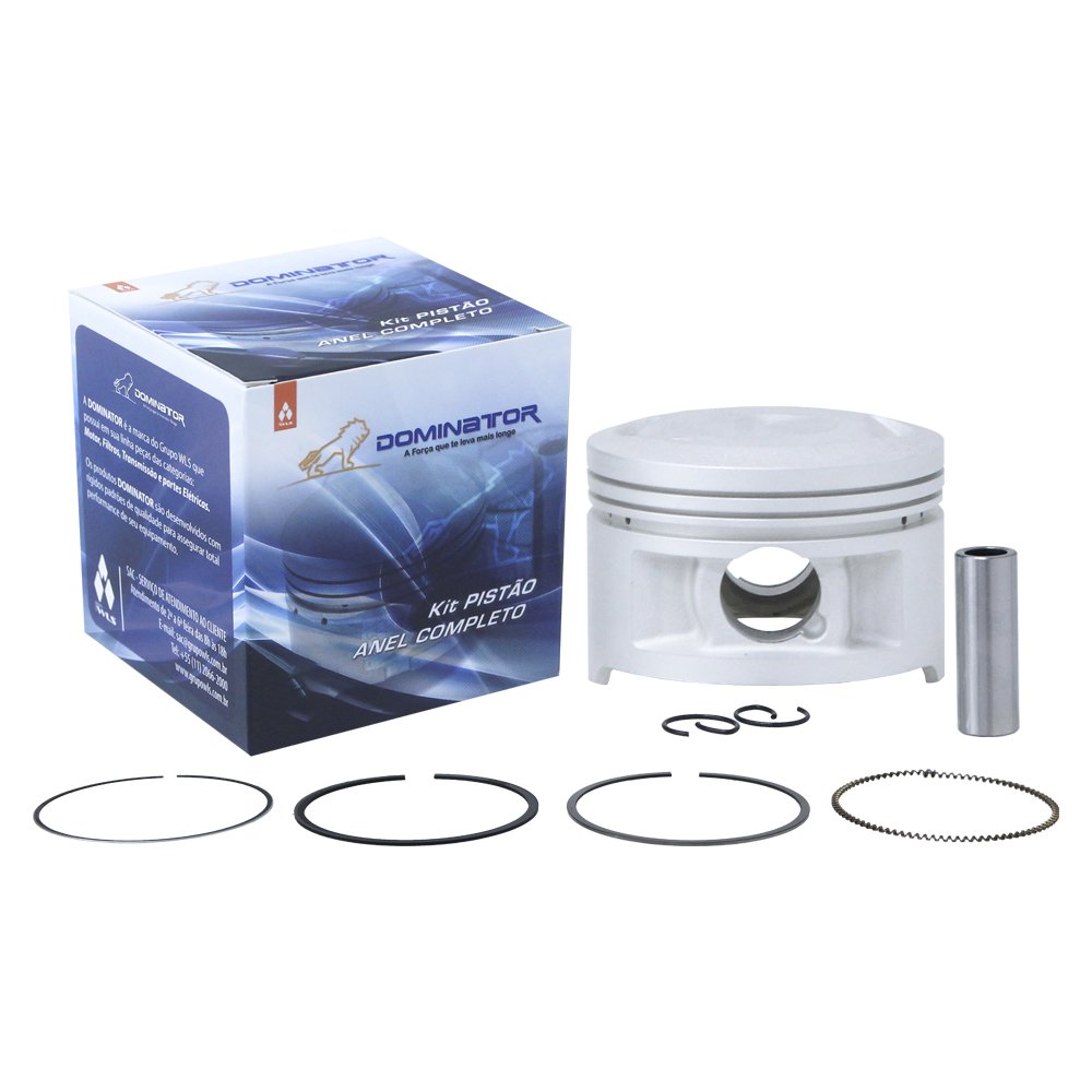 Kit pistão de motor p/ moto yamaha ybr 125 k/e/ed 02/08 - ybr 125 factor 09/... (0,75)
